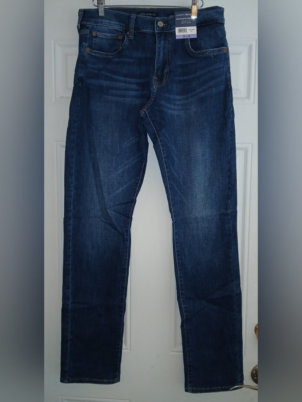 NWT Lucky Brand Men's 410 Athletic Straight Fit Stretch 5-Pocket Jean 30X34